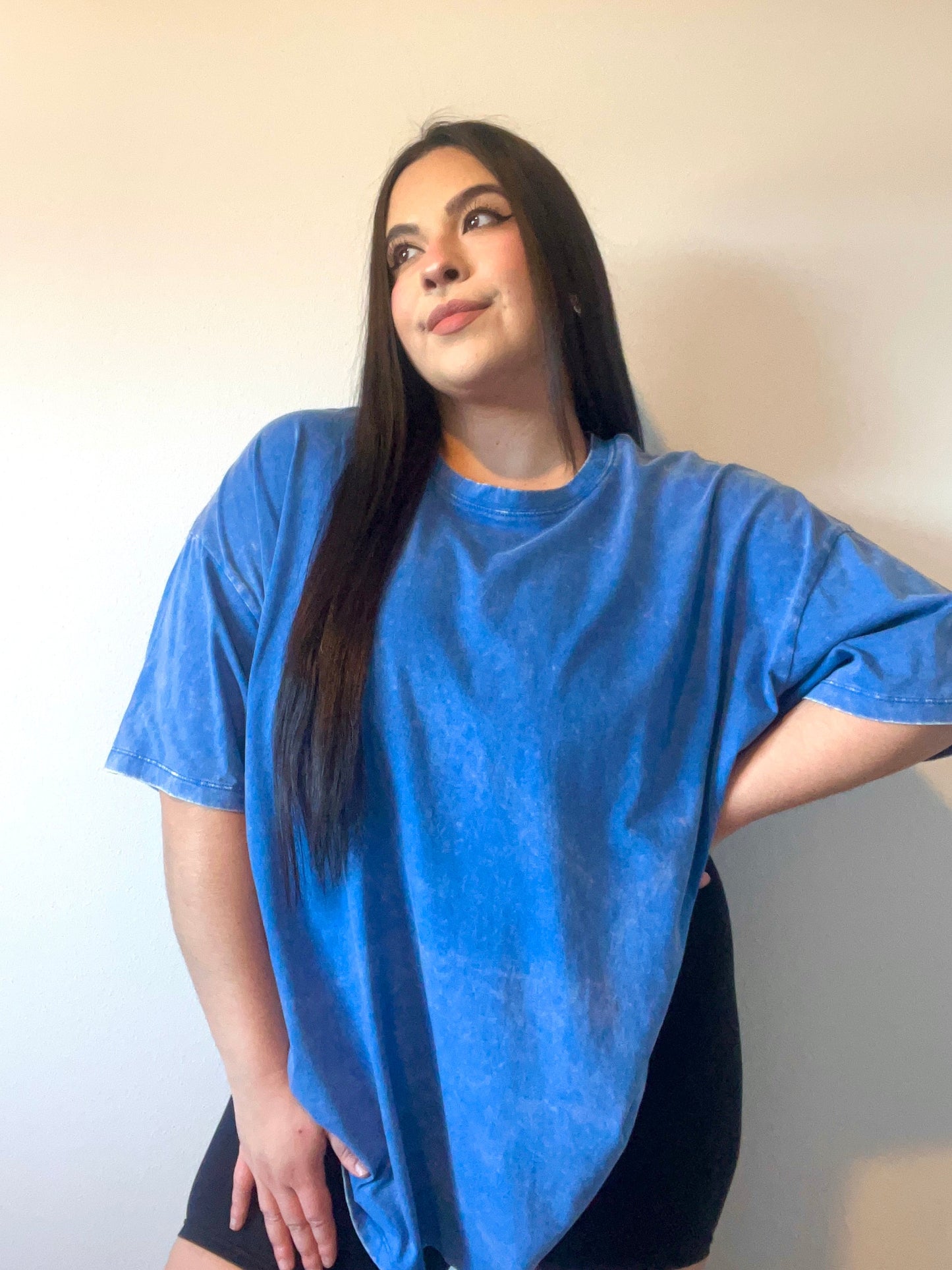 Boyfriend Washed Tee (Royal Blue)