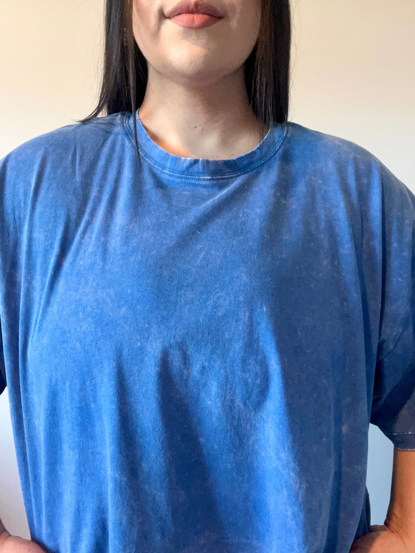 Boyfriend Washed Tee (Royal Blue)