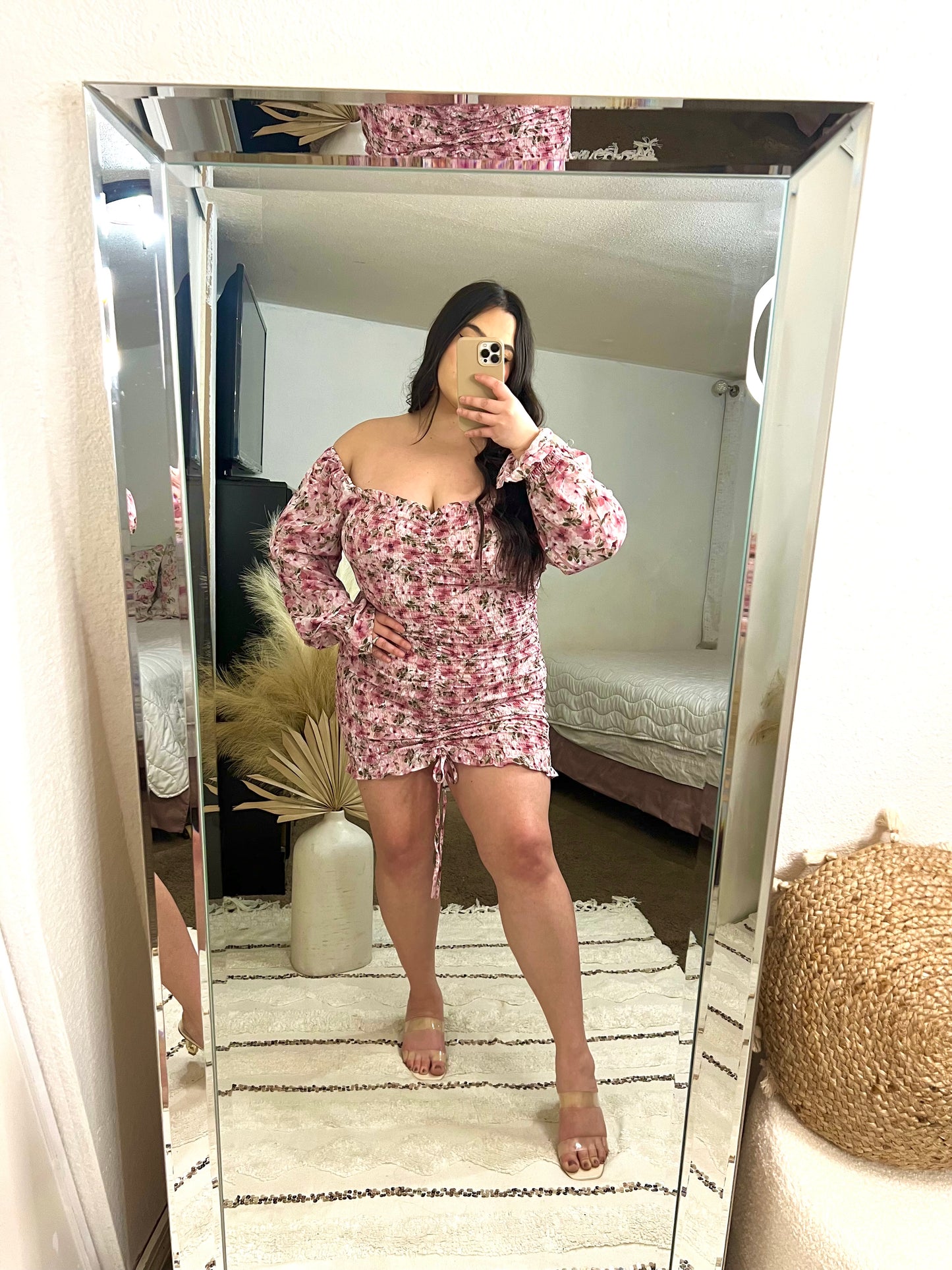 Serenity Floral Dress (Pink)