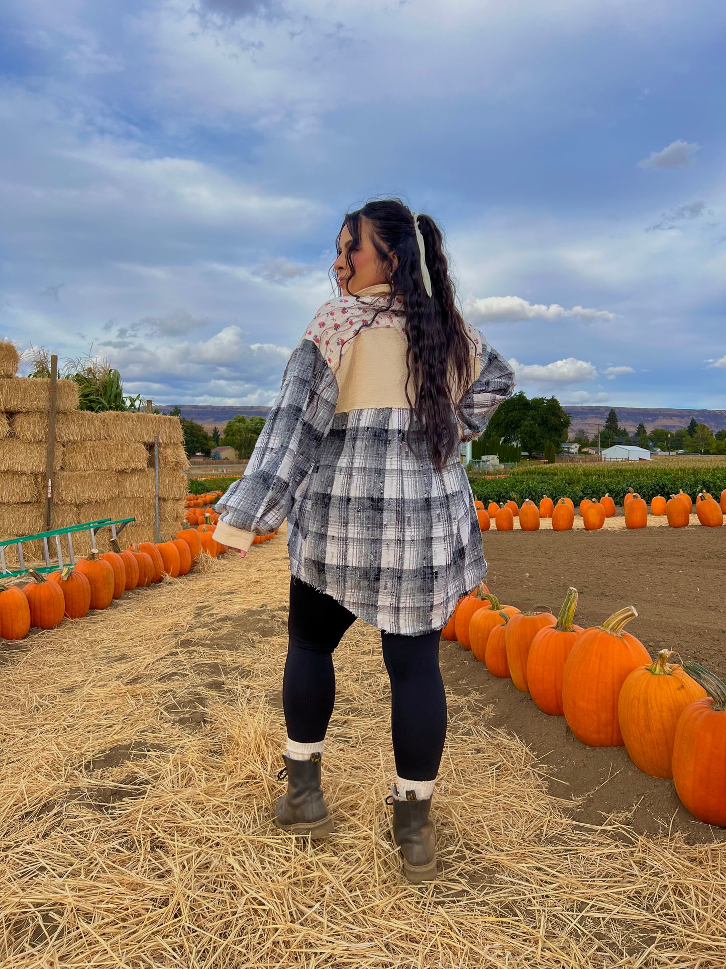 Falling Florals Plaid Shacket