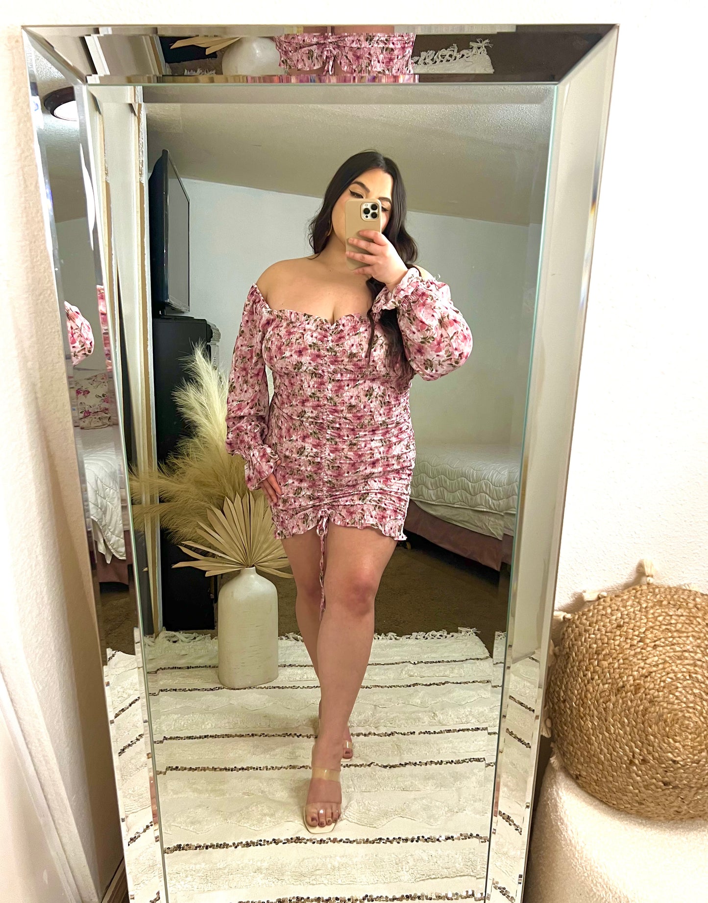 Serenity Floral Dress (Pink)