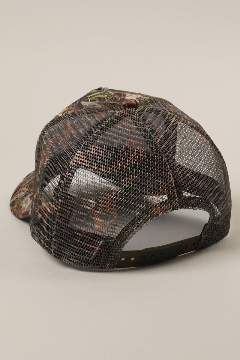 Certified Baddie Camo Hat (Brown)