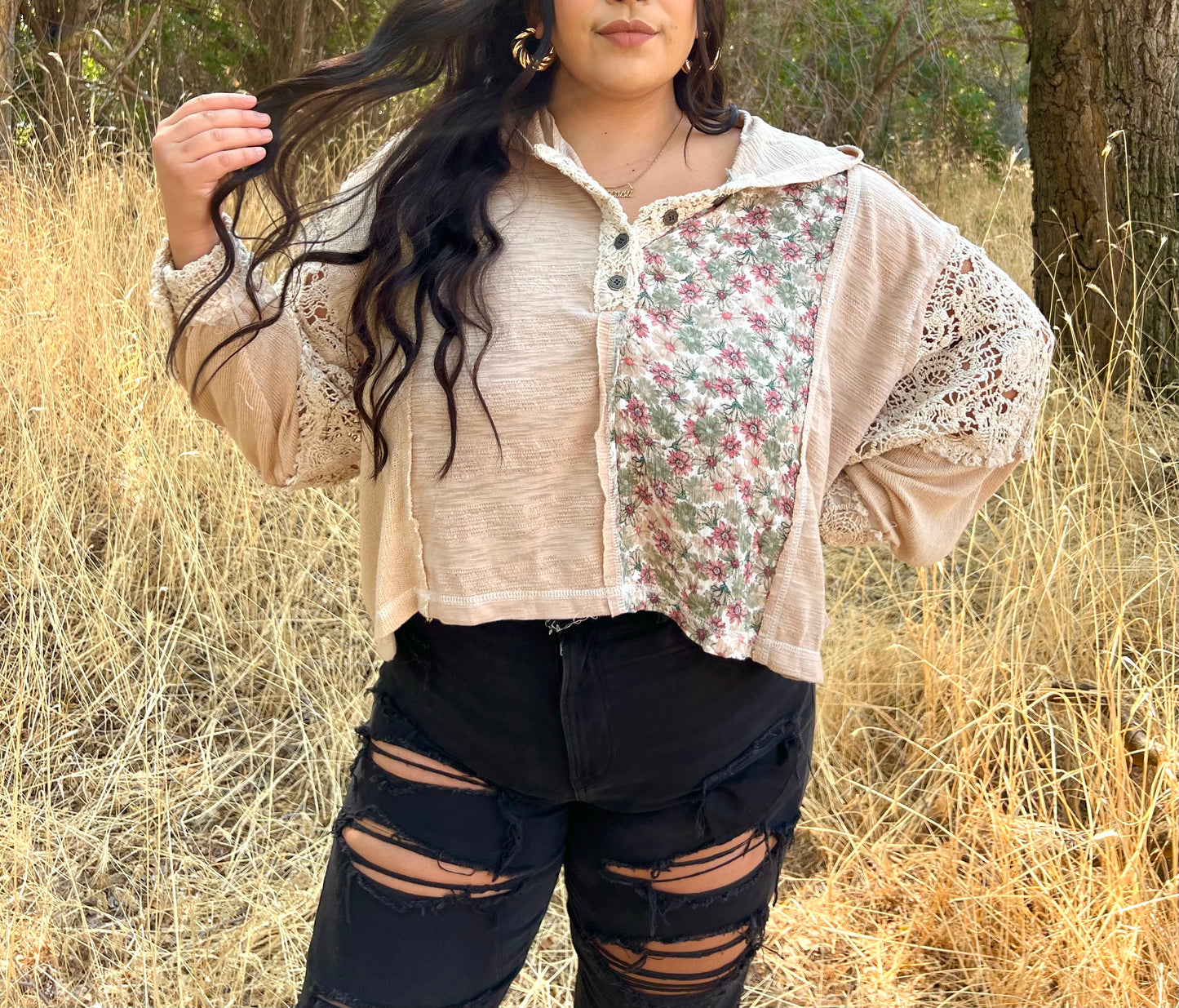 Gorgeous Blossom Boho Top