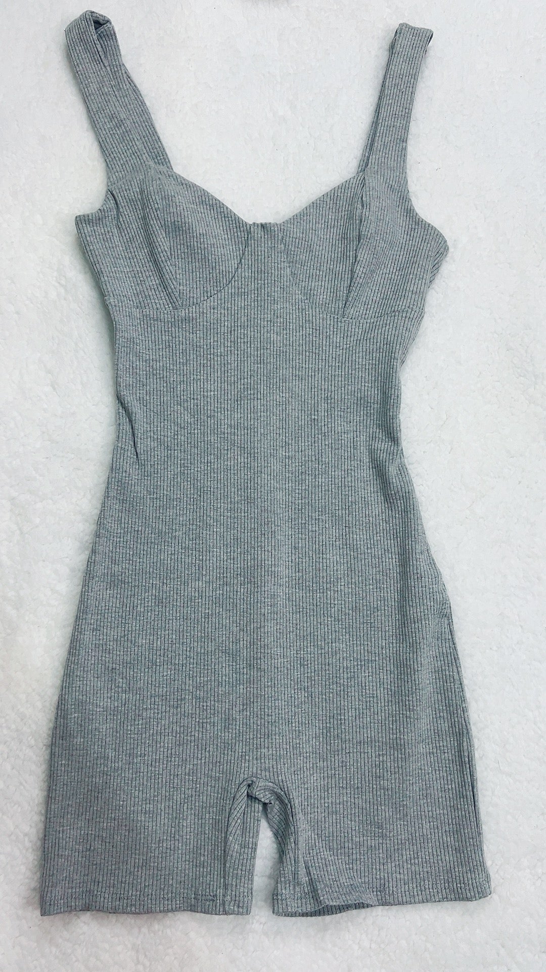 In My Era Romper (Heather Grey)
