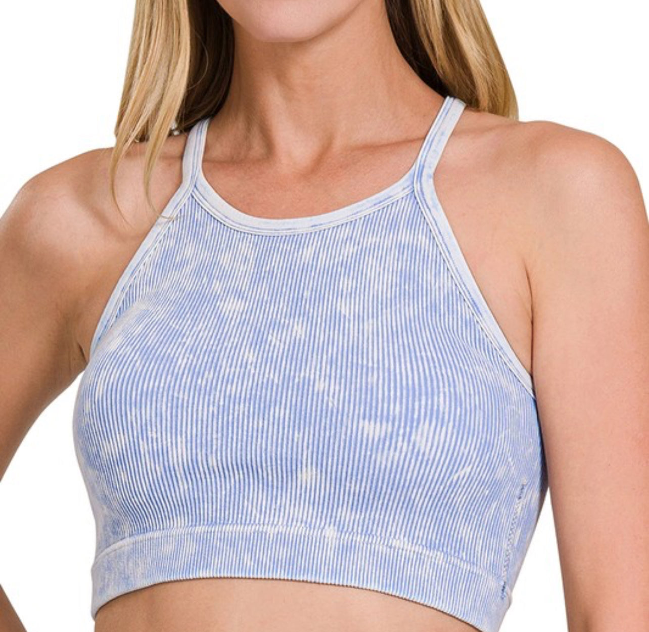 Vane Washed Tank (Baby Blue)