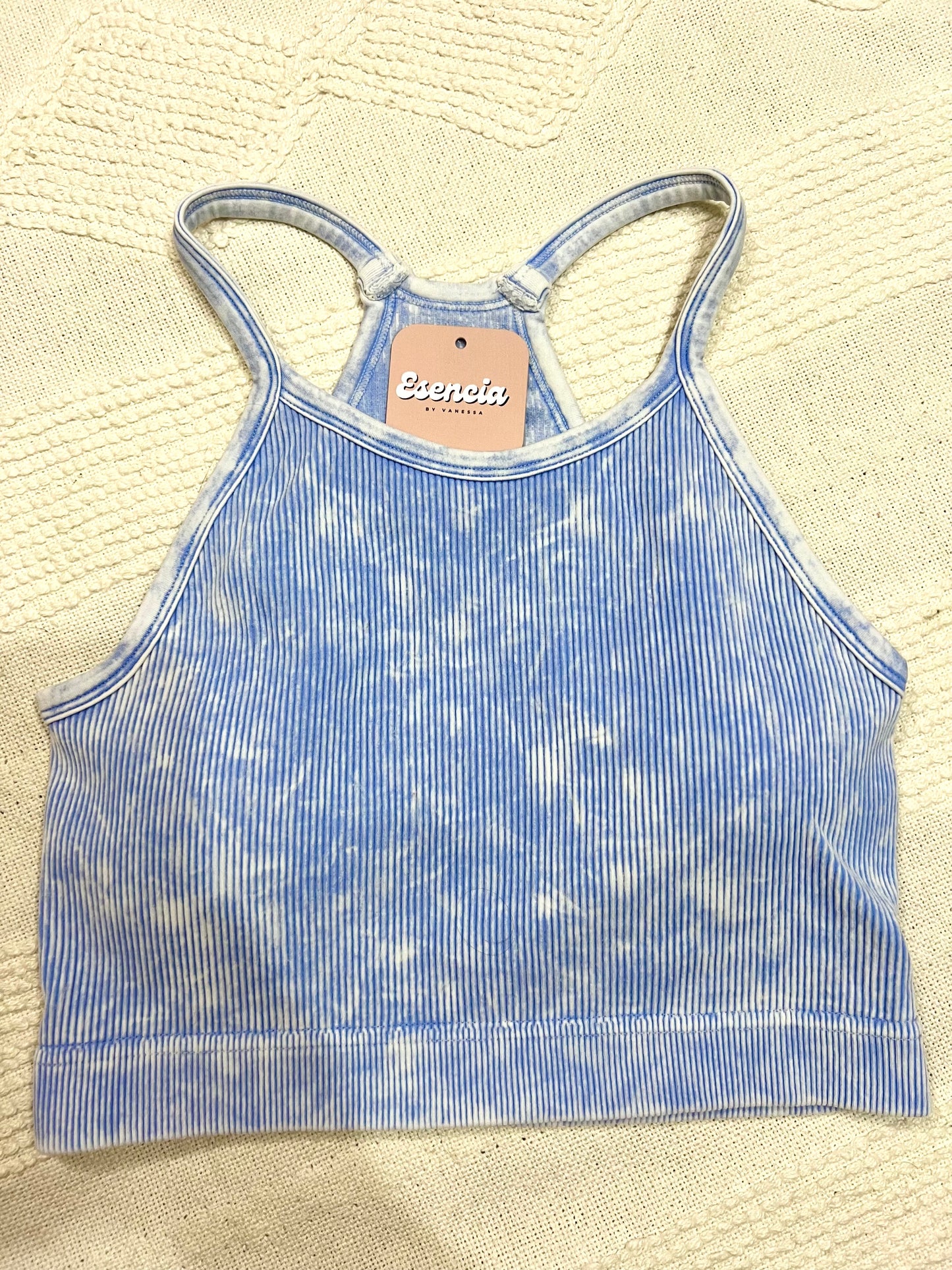Vane Washed Tank (Baby Blue)