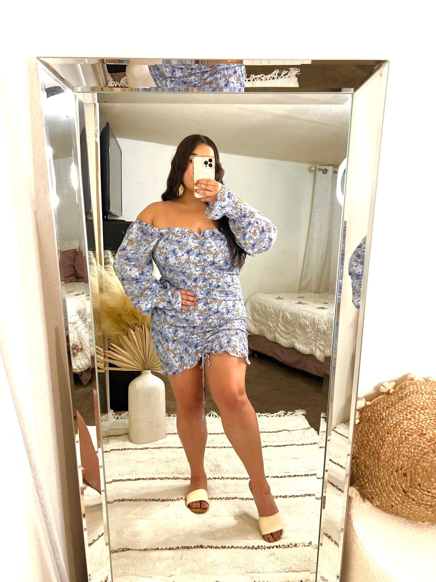 Serenity Floral Dress (Blue)