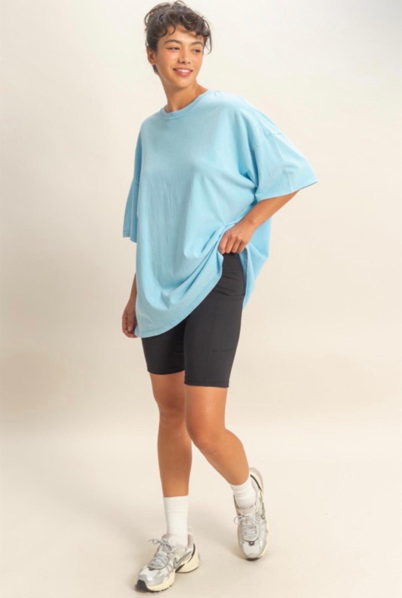 Everyday Cotton Tee (Sky blue)