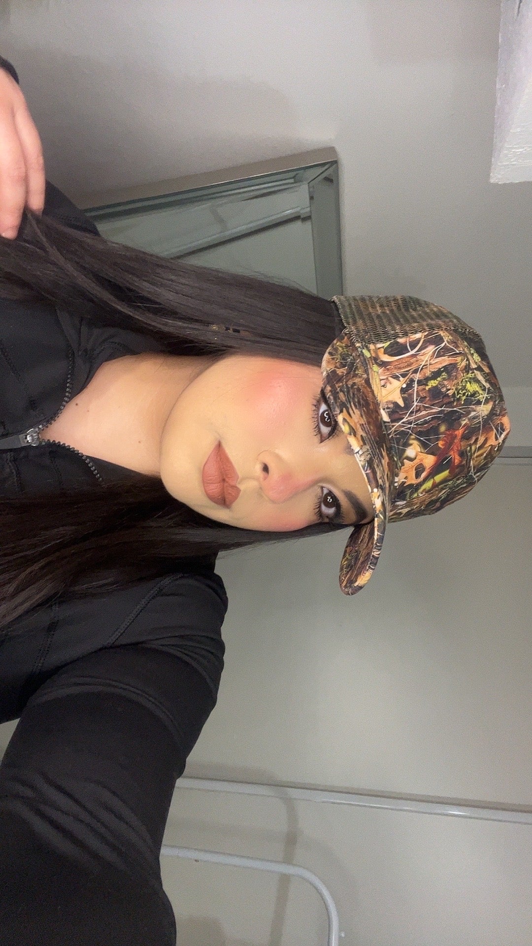 Certified Baddie Camo Hat (Brown)