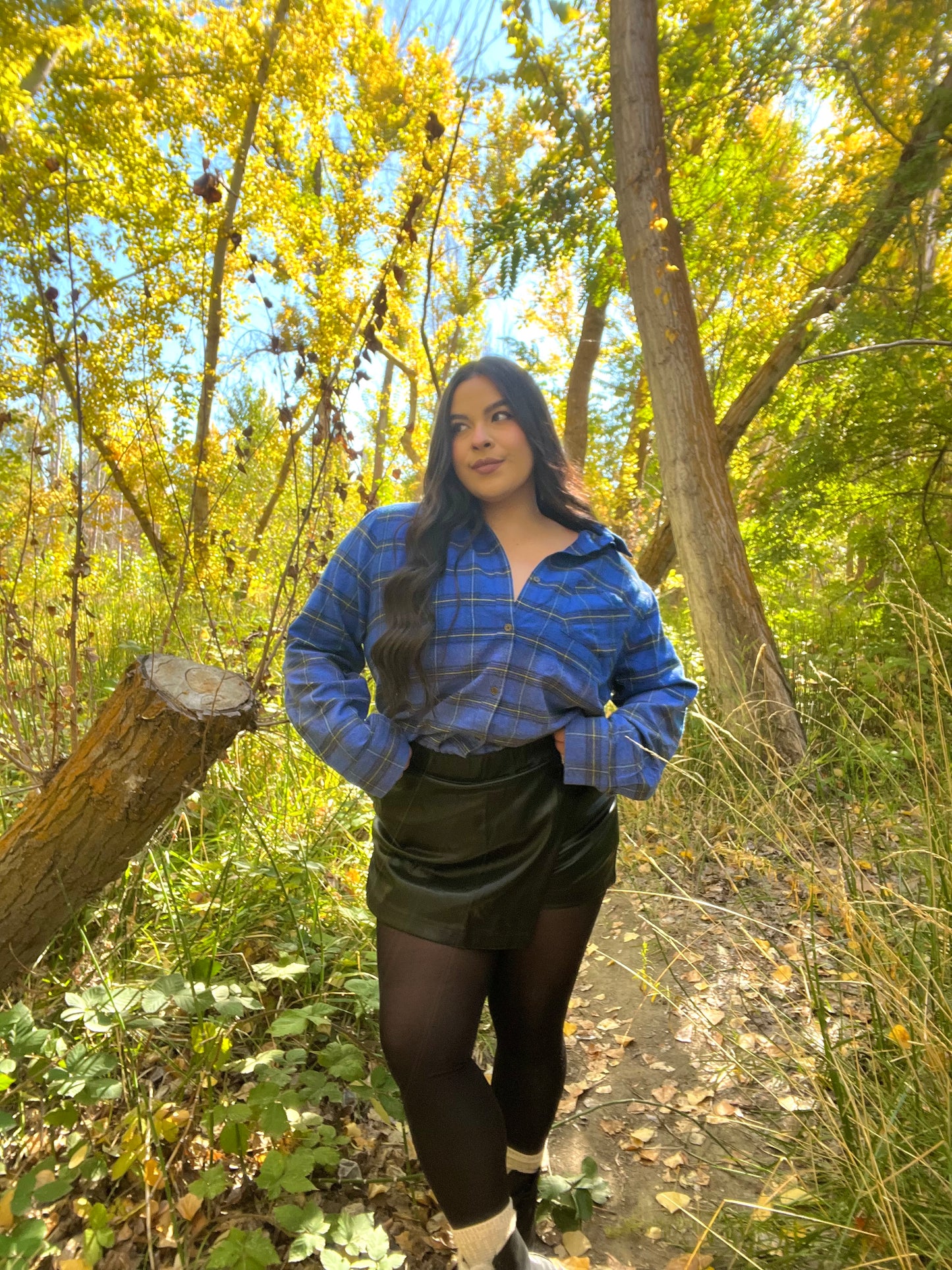 Thalia Leather Skort