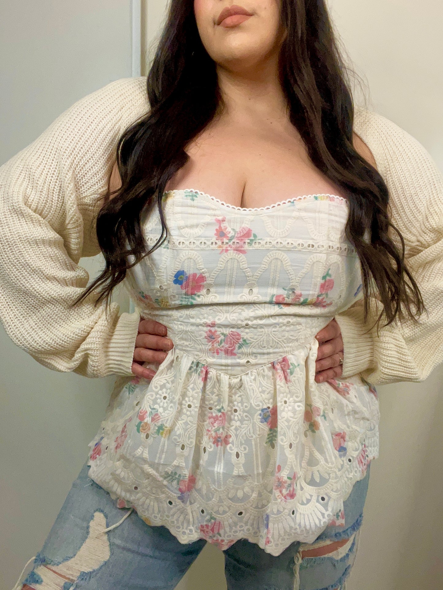 Muñequita Peplum Top