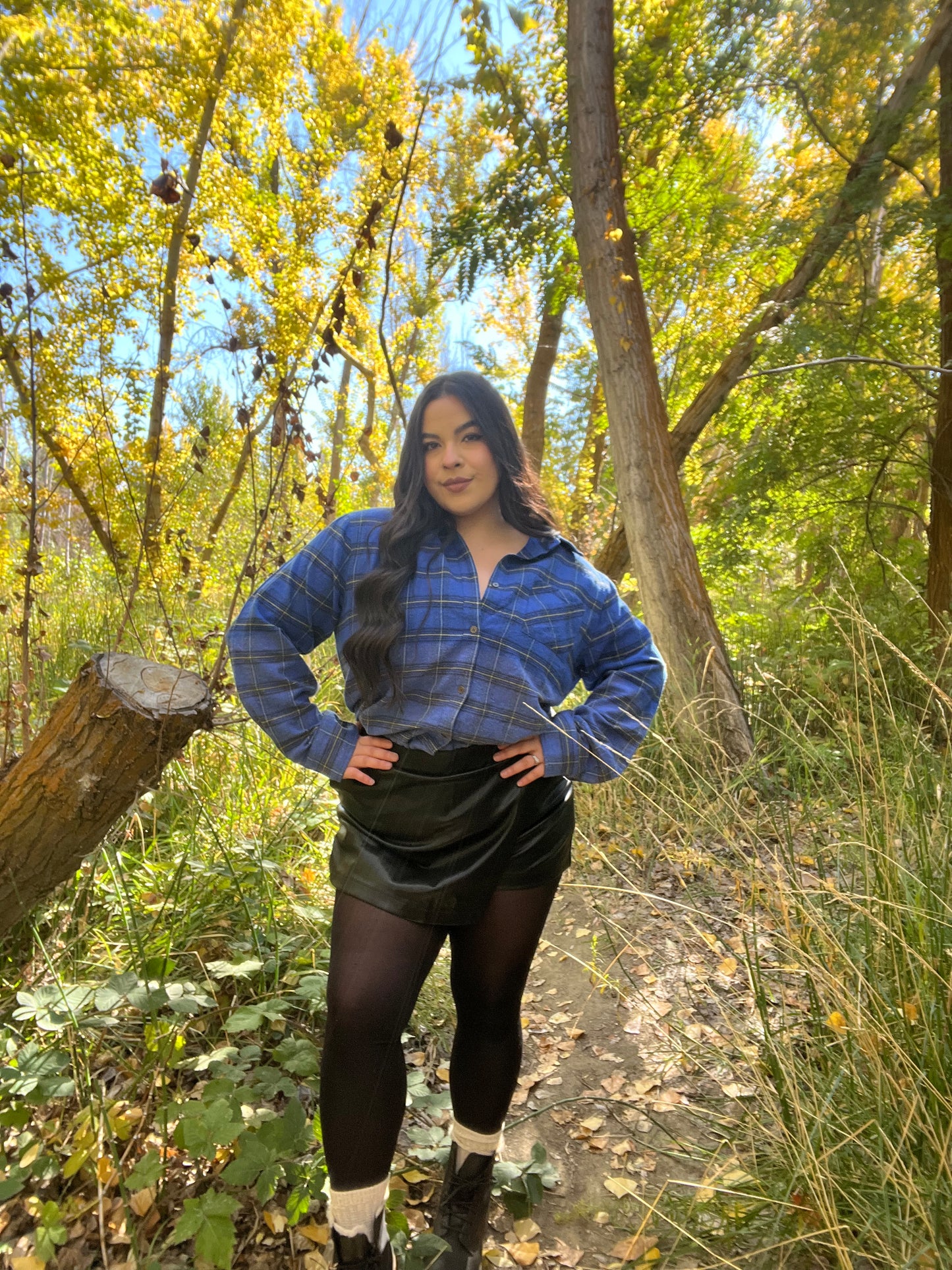 Thalia Leather Skort
