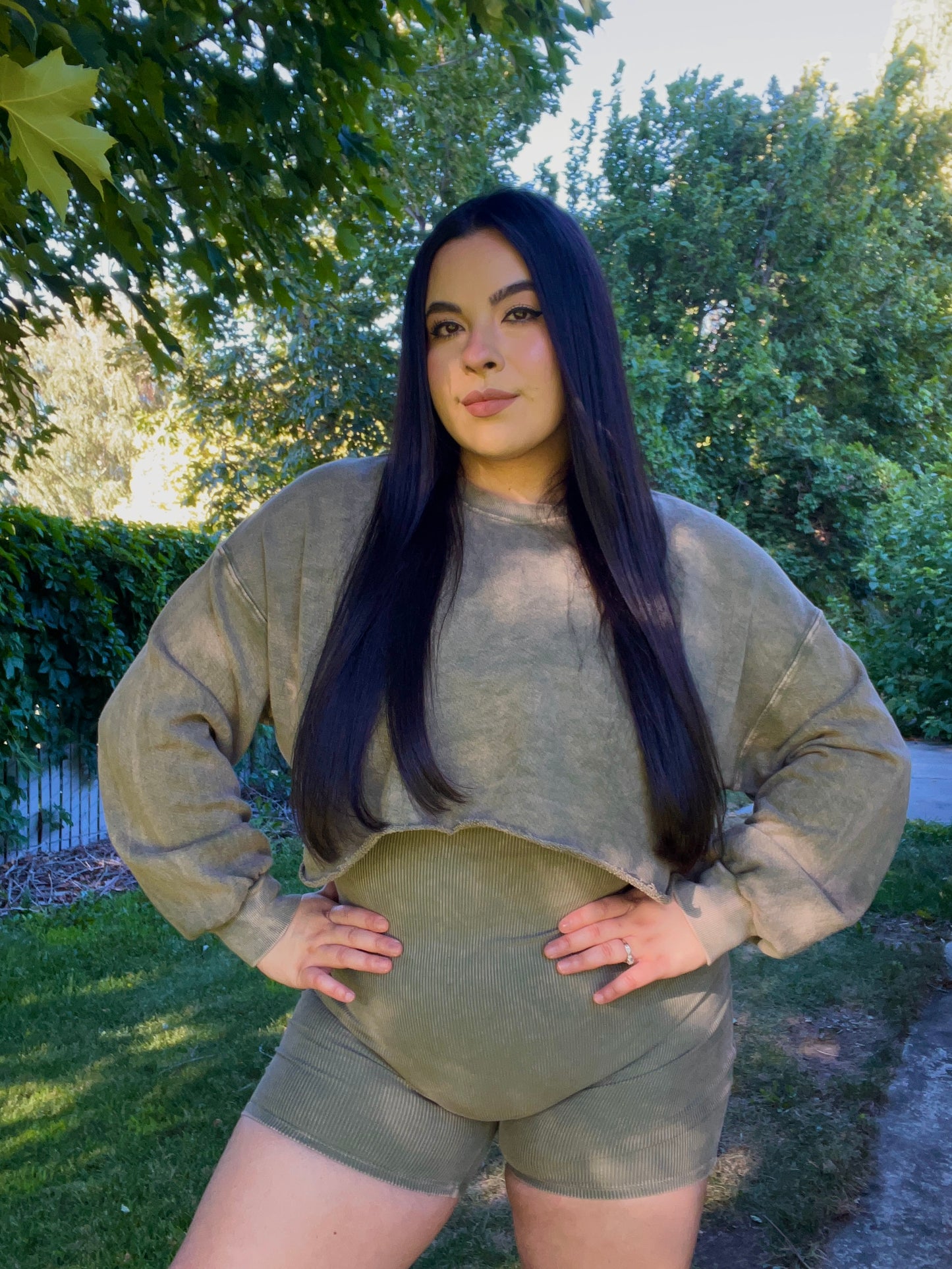 Olive You Romper Set