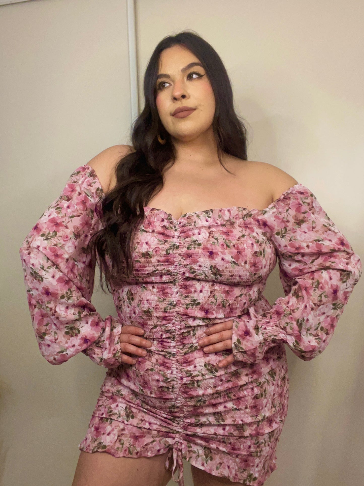 Serenity Floral Dress (Pink)