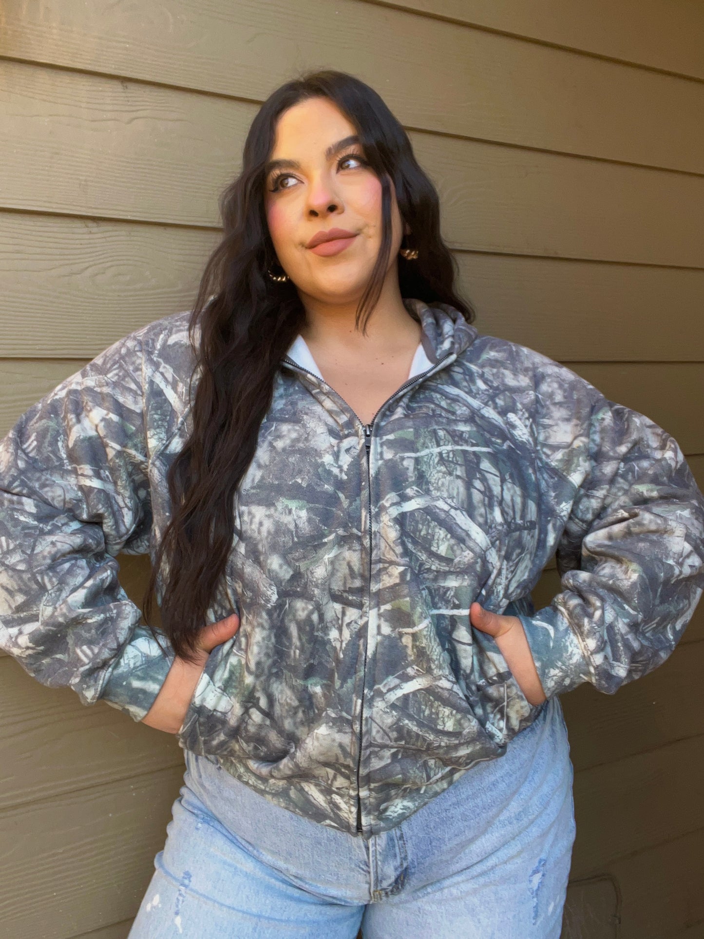 Camo Princess Hoodie (Olive)