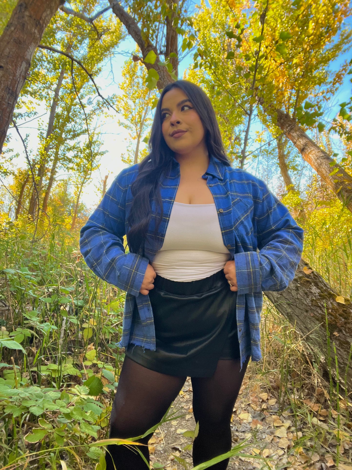Thalia Leather Skort