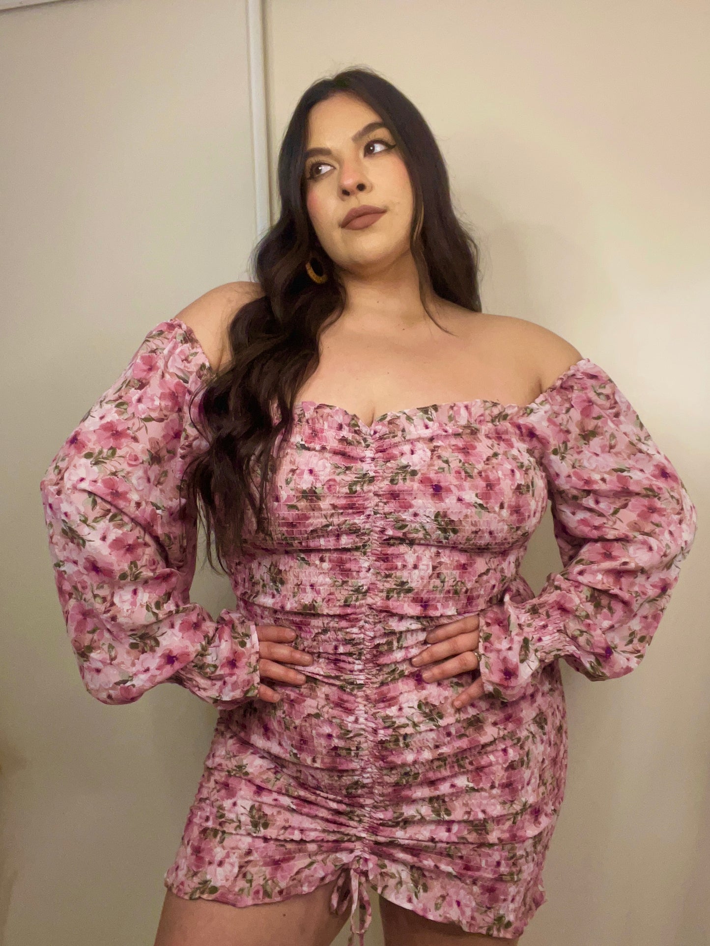 Serenity Floral Dress (Pink)