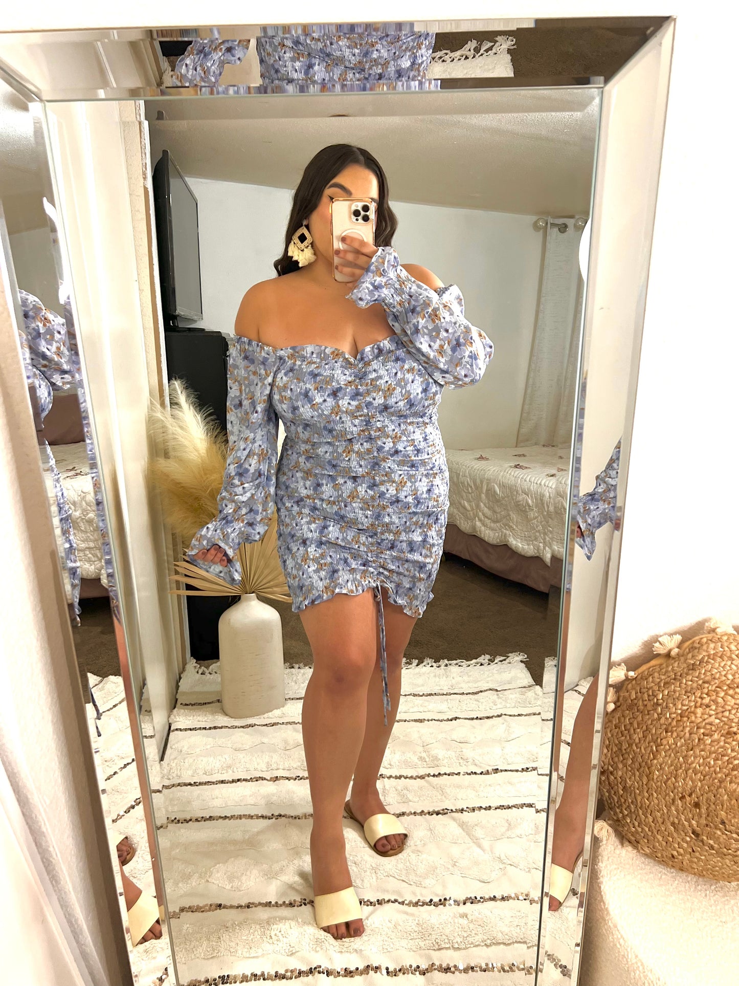 Serenity Floral Dress (Blue)