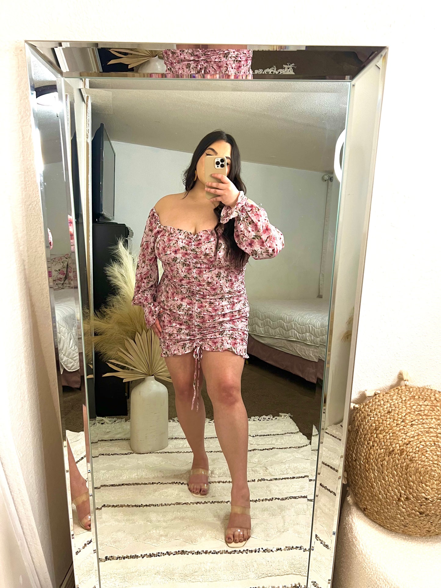 Serenity Floral Dress (Pink)