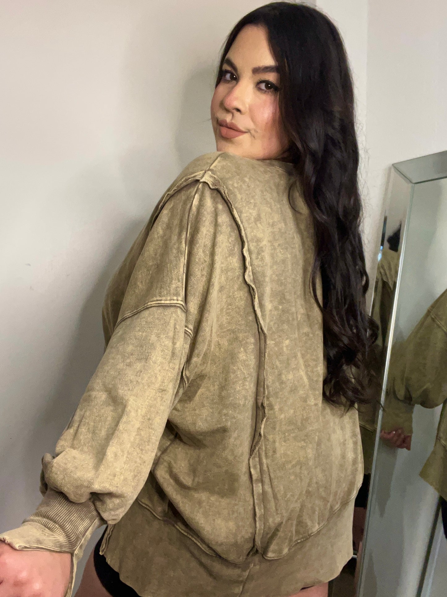 Falling For You Sweatshirt (Mocha)