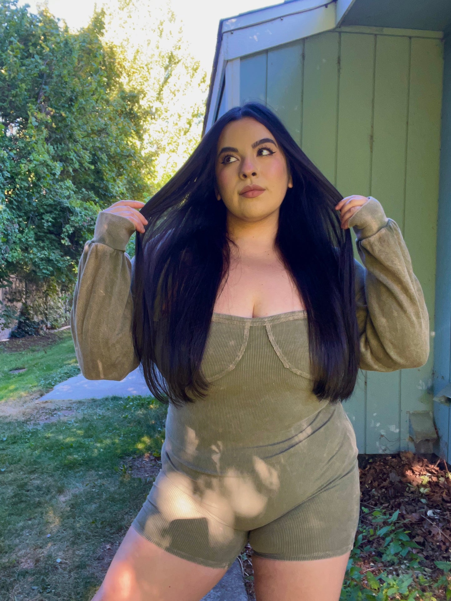 Olive You Romper Set