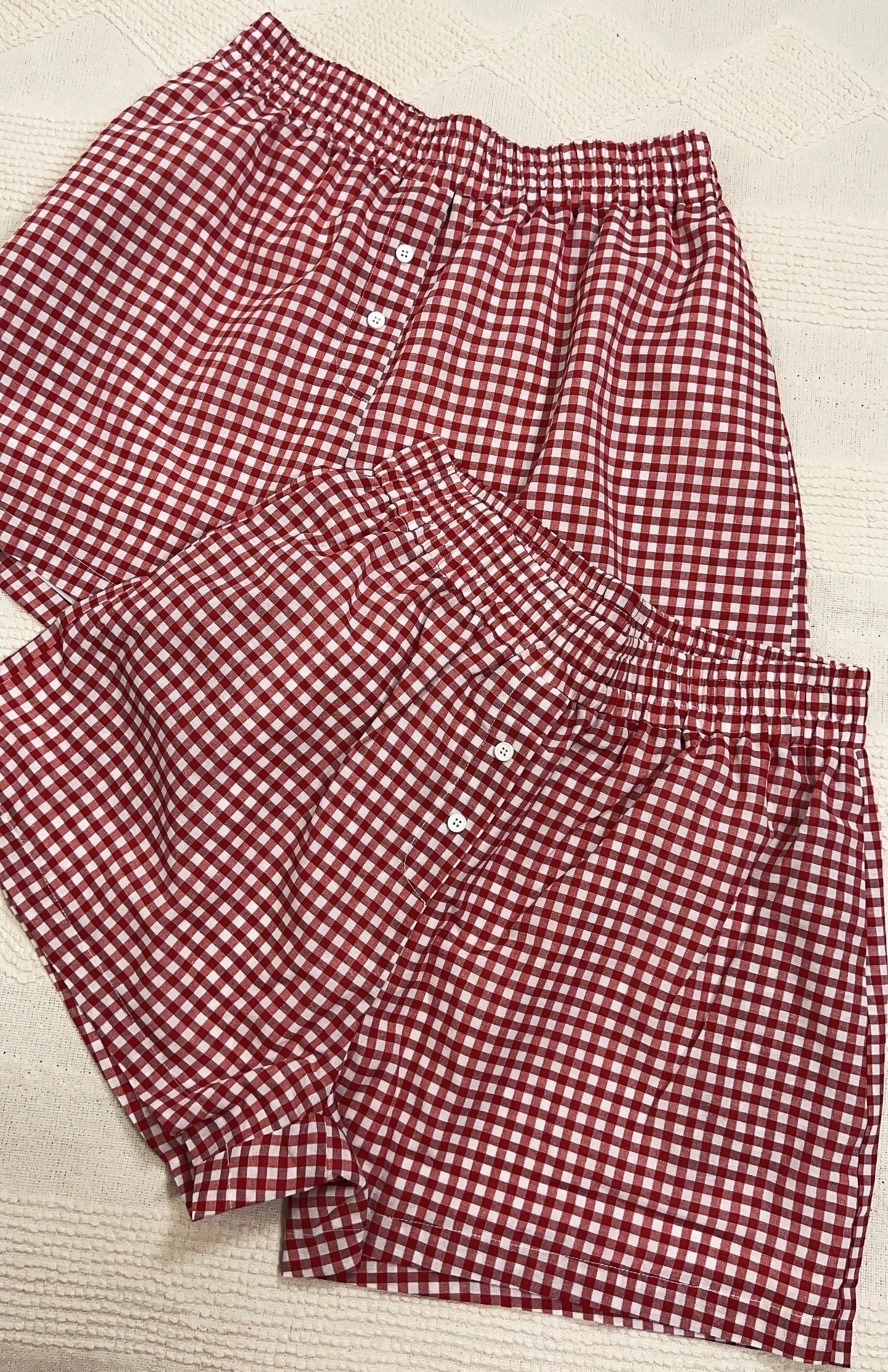 Gingham Shorts (Red)