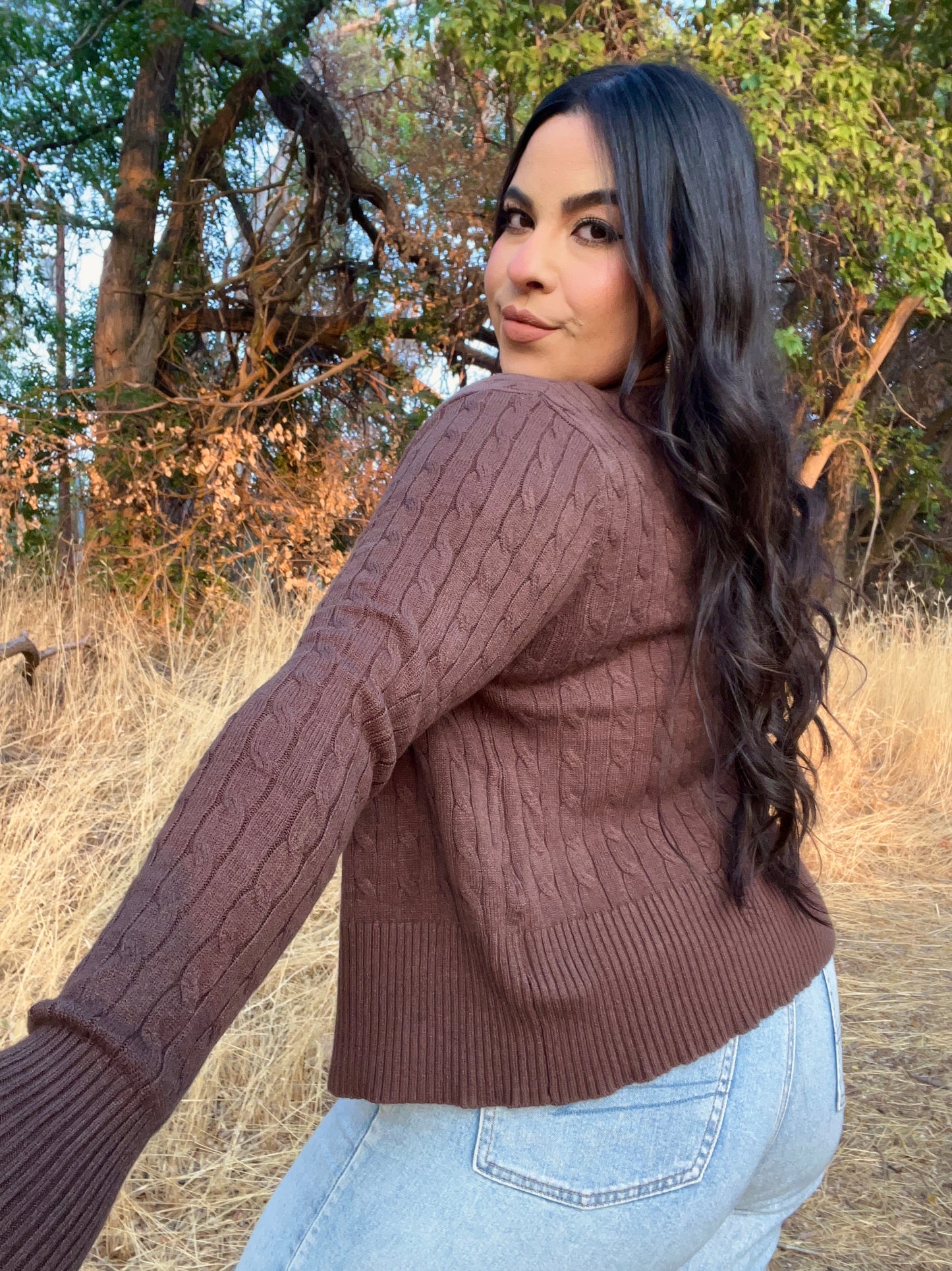 Gilmore Girl Cardigan (Chocolate)