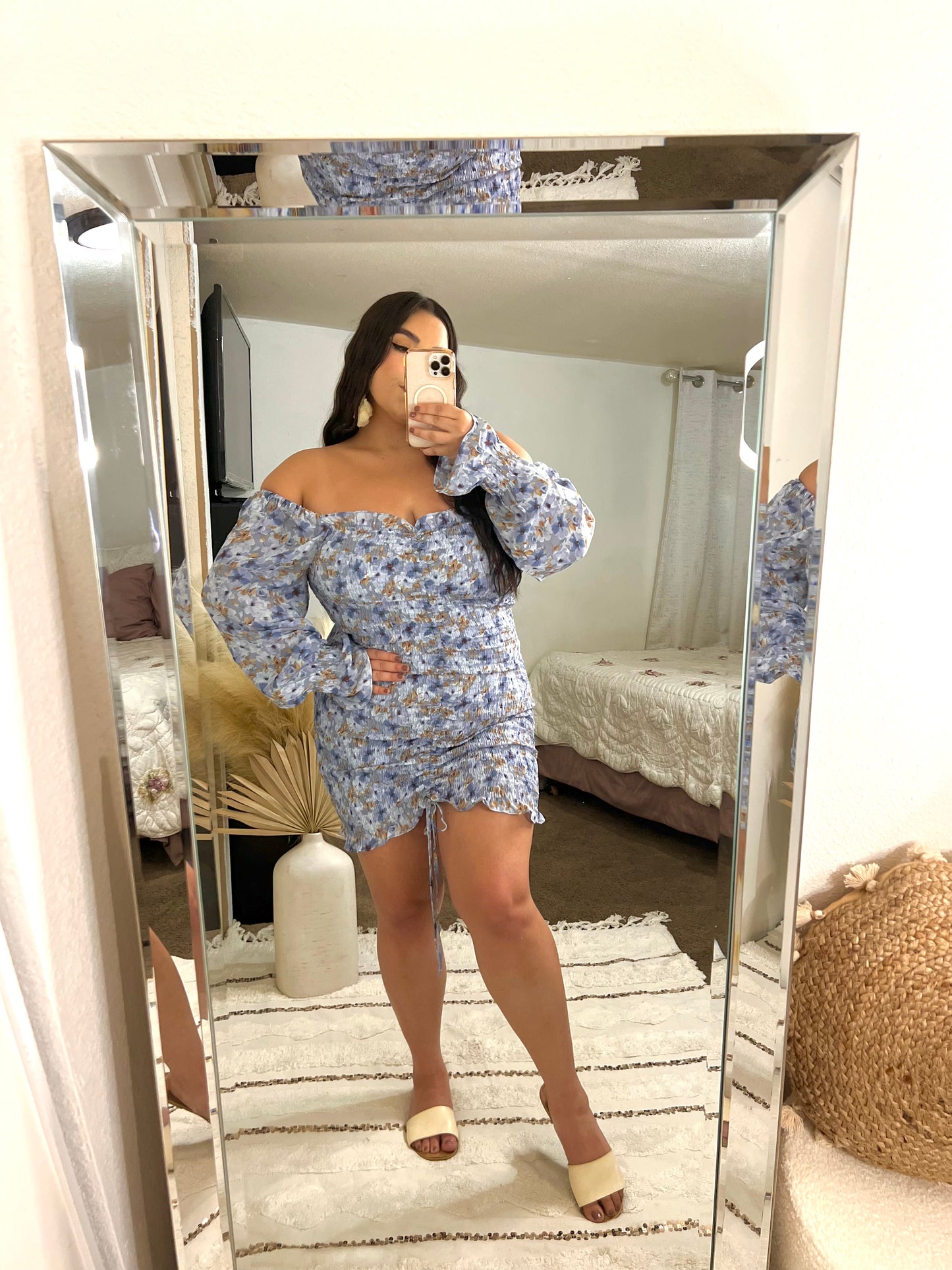 Serenity Floral Dress (Blue)