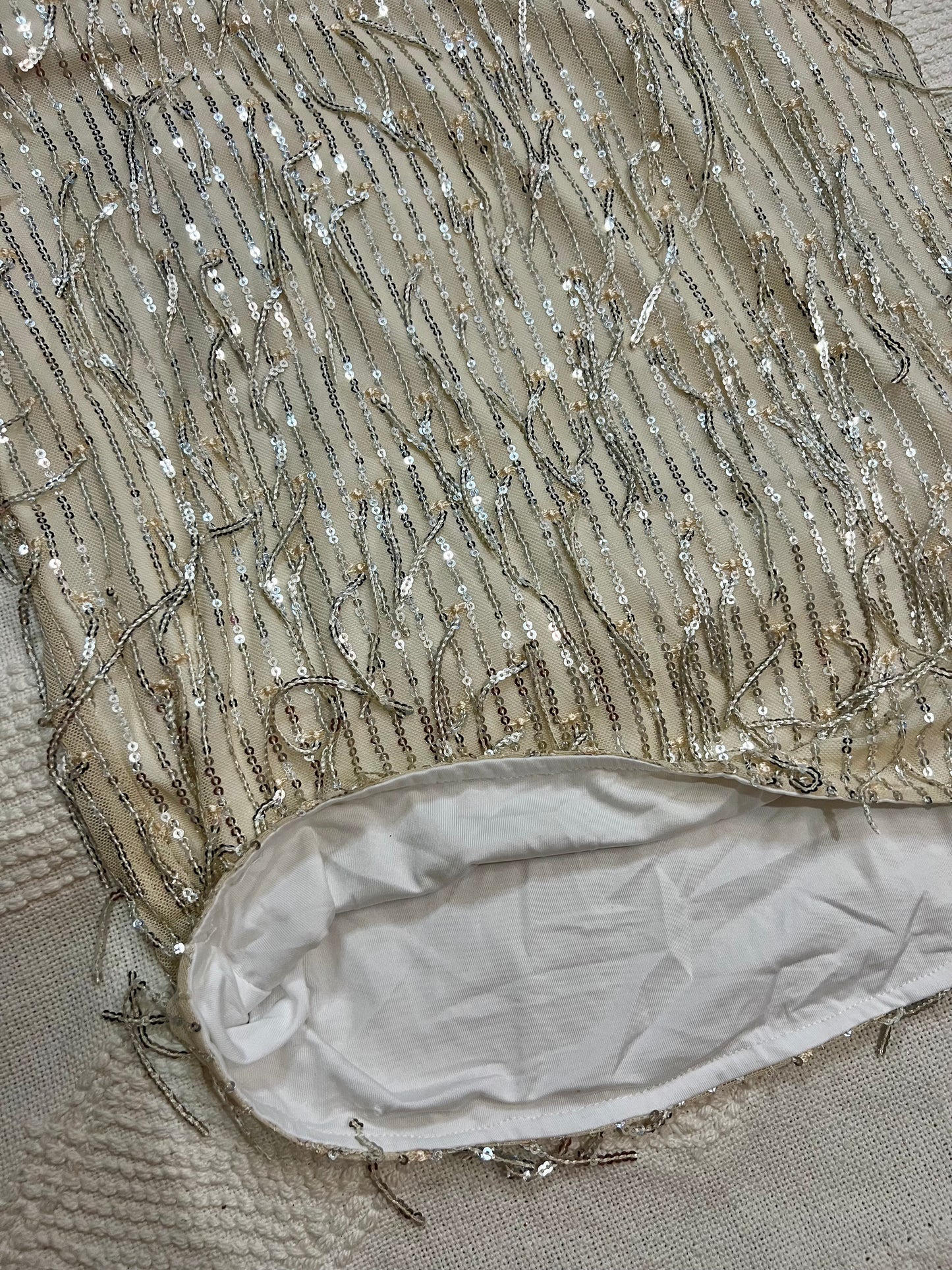 Estrella Sequin Skirt (Champagne)