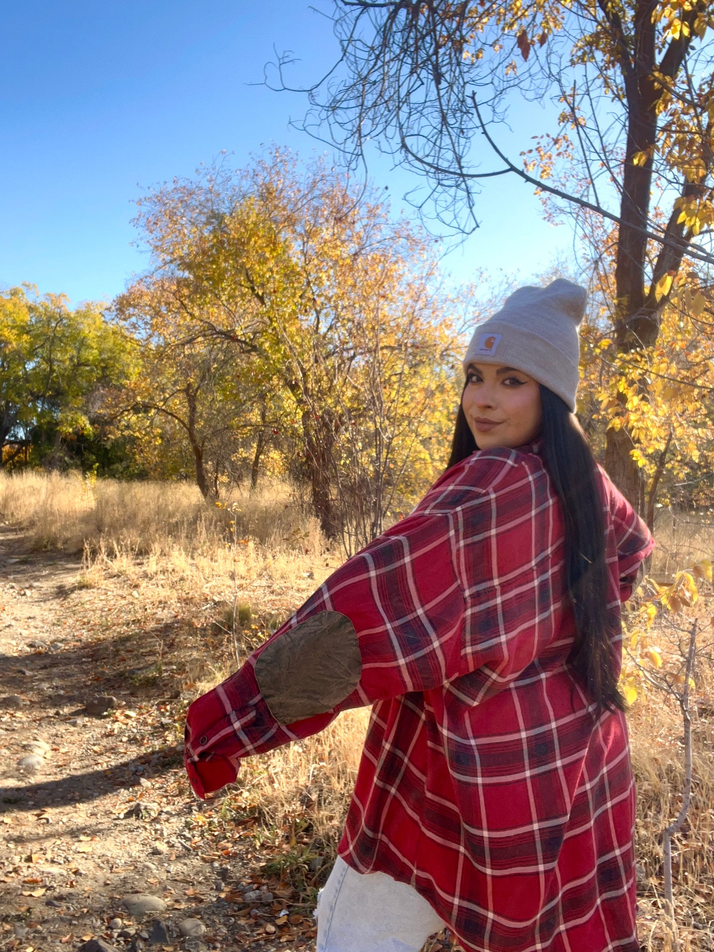 Apple Picking Plaid Top