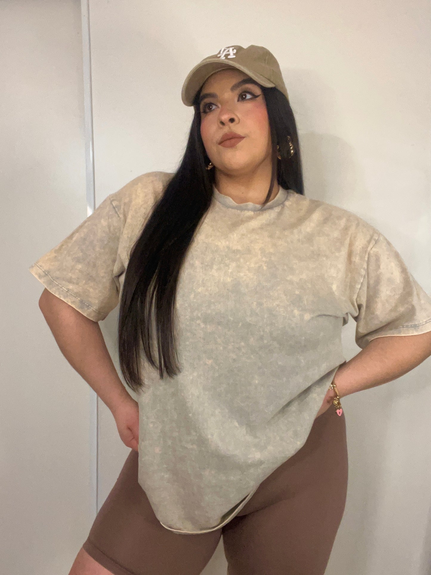 Baddie n Basic Tee (Sleet)