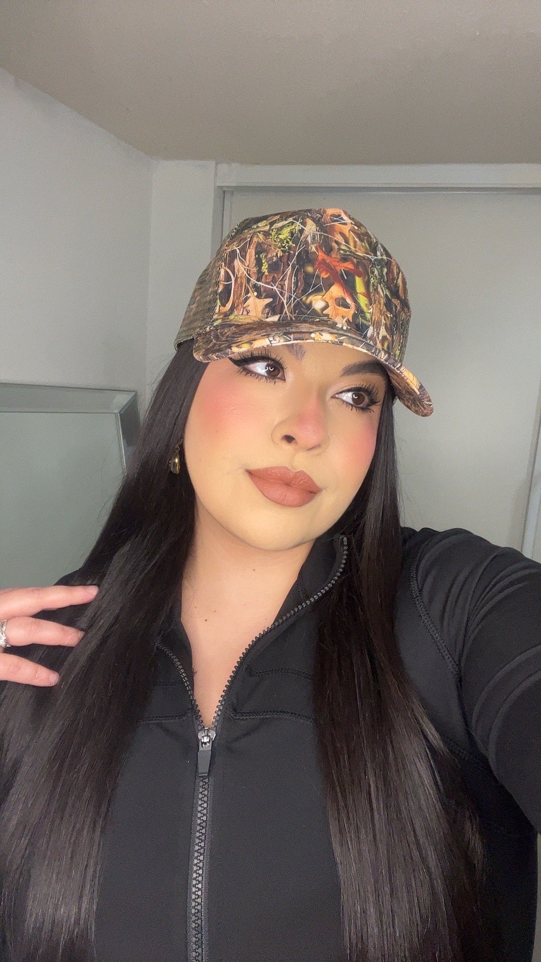 Certified Baddie Camo Hat (Brown)
