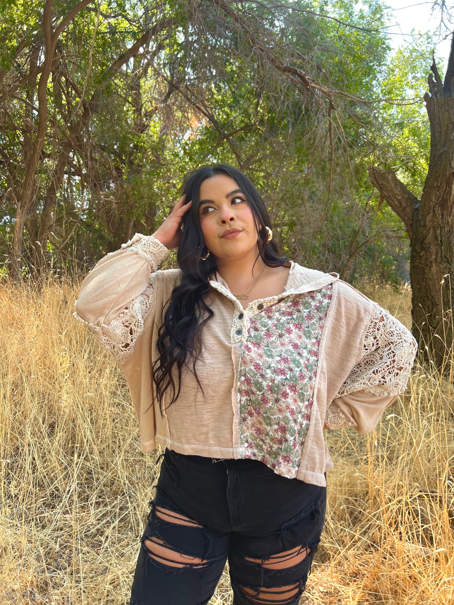 Gorgeous Blossom Boho Top