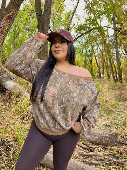 Lost In The Mountains Camo Sweatshirt