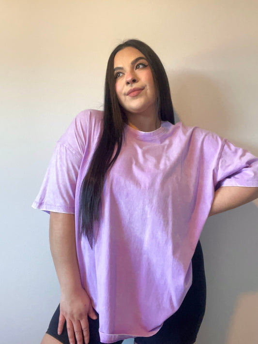 Boyfriend Washed Tee (Lavender)