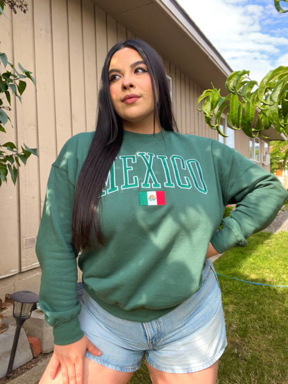 Mexico Embroidered Crewneck