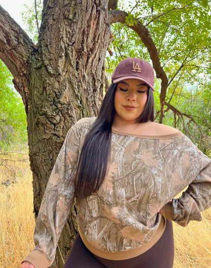 Lost In The Mountains Camo Sweatshirt