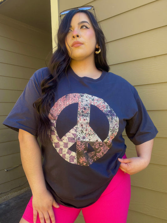 Peace Patchwork Tee