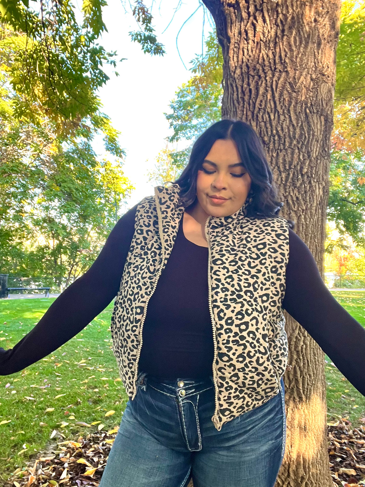 Cheetah Girl Puffer Vest