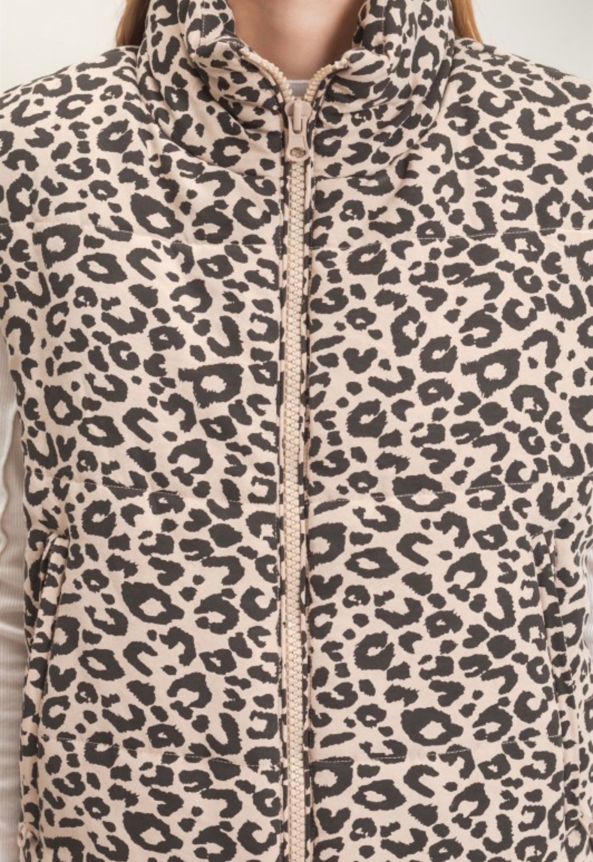 Cheetah Girl Puffer Vest