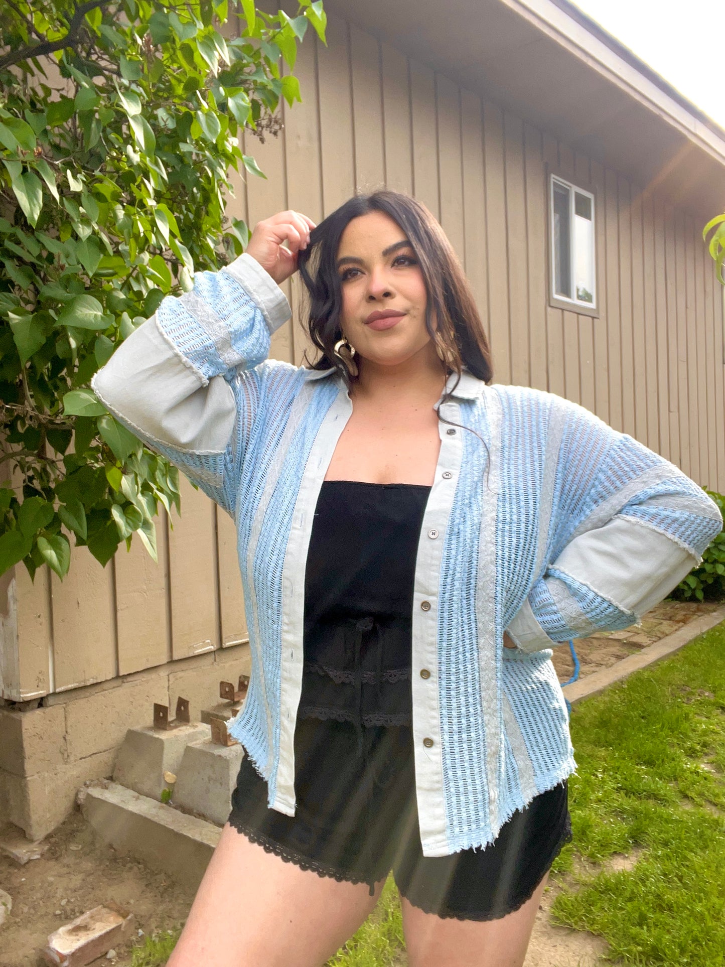 Blue Skies Crochet Top