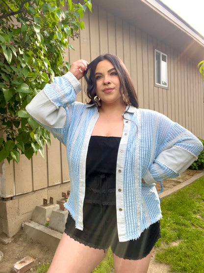 Blue Skies Crochet Top