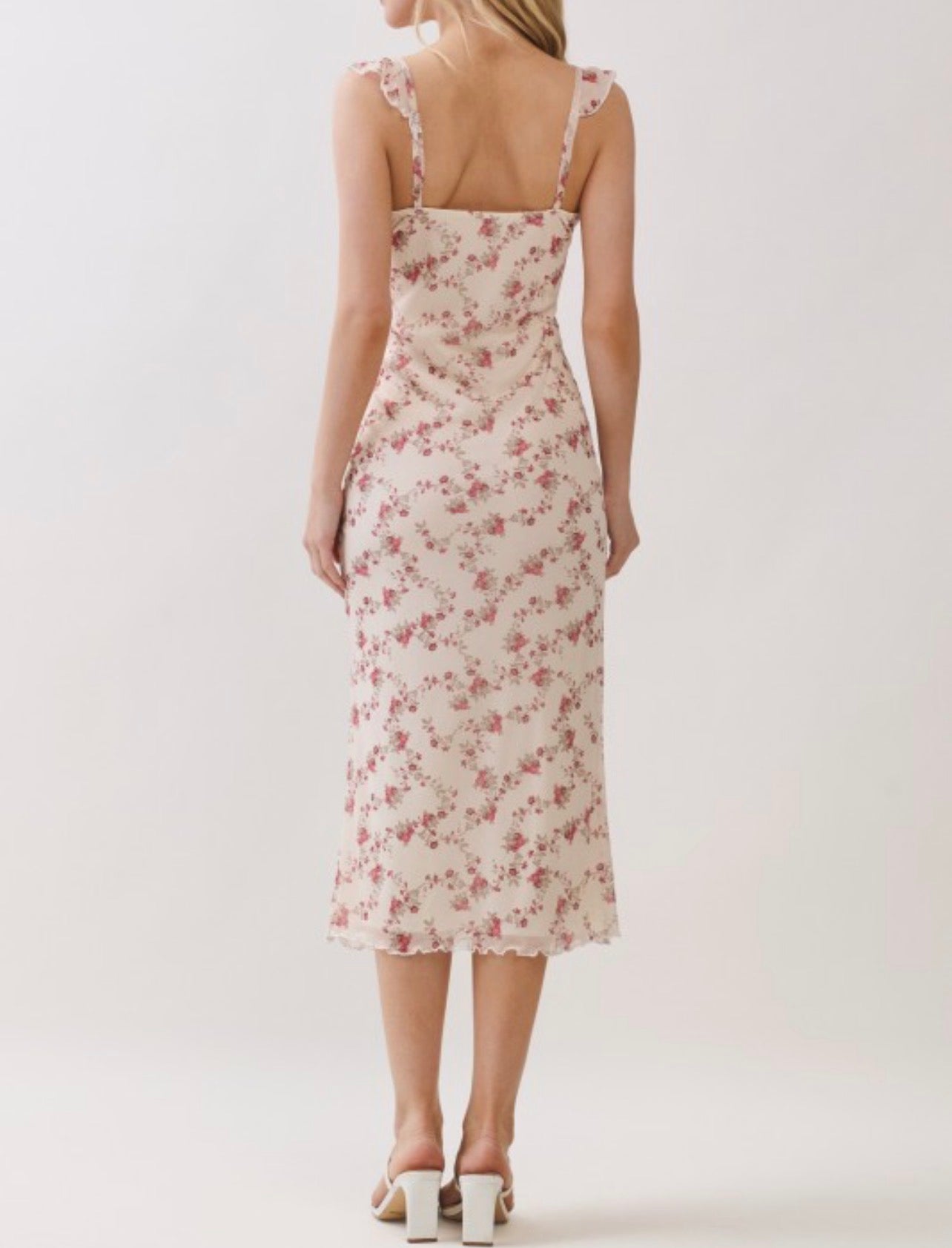 Bouquet Of Flowers Dress (Cream)