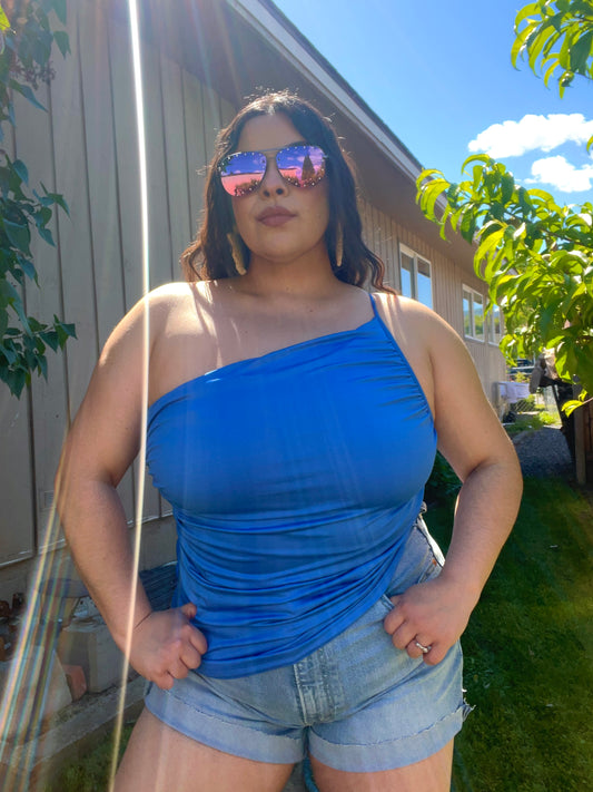Ponte Linda Top (Blue)