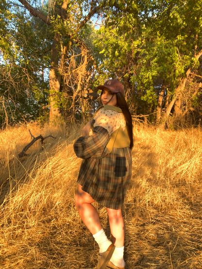 Tree Farm Floral/Plaid Shacket
