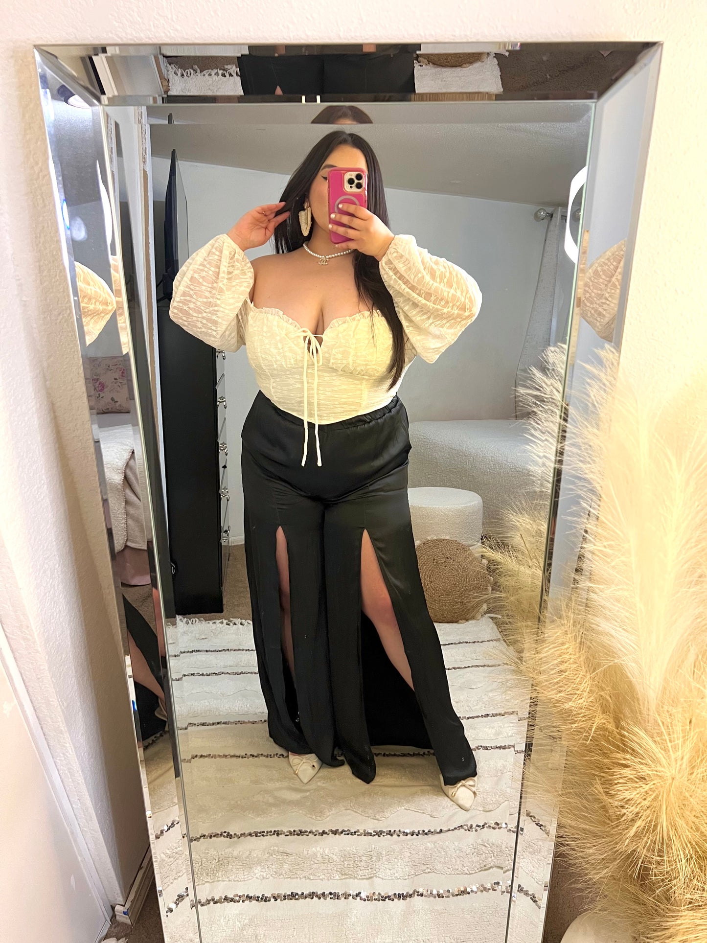 Into The Night Satin Slit Pants