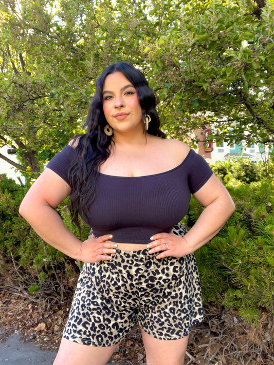 Essential Off Shoulder Top (Black)