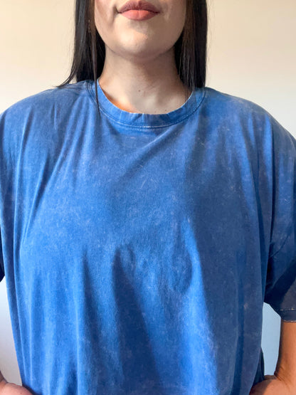 Boyfriend Washed Tee (Royal Blue)