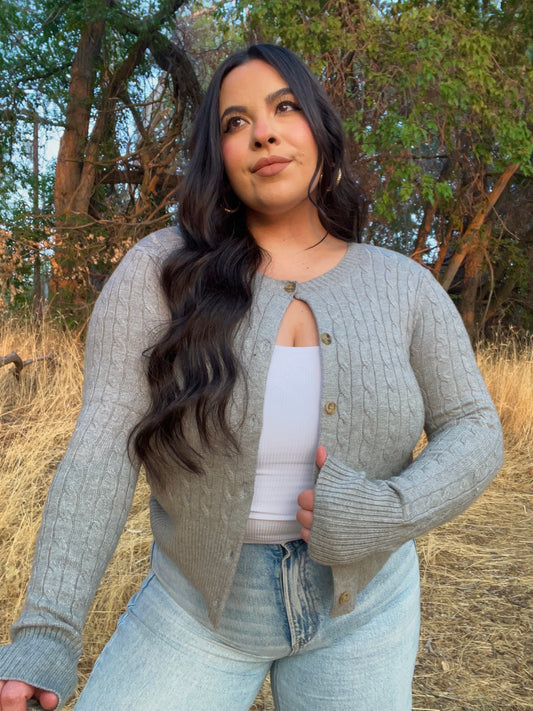 Gilmore Girl Cardigan (H.Gray)