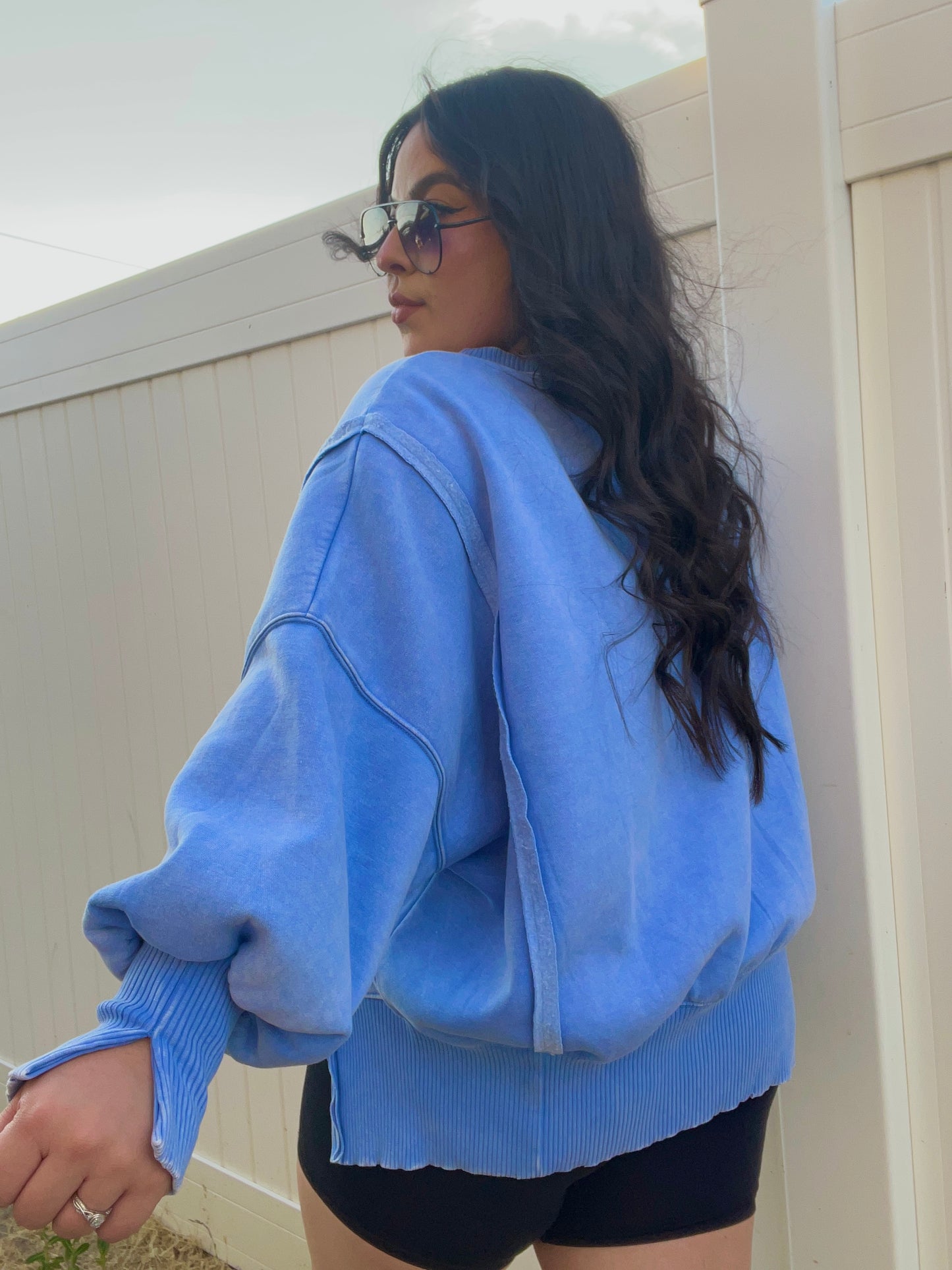 Feeling Free Pullover(Periwinkle)